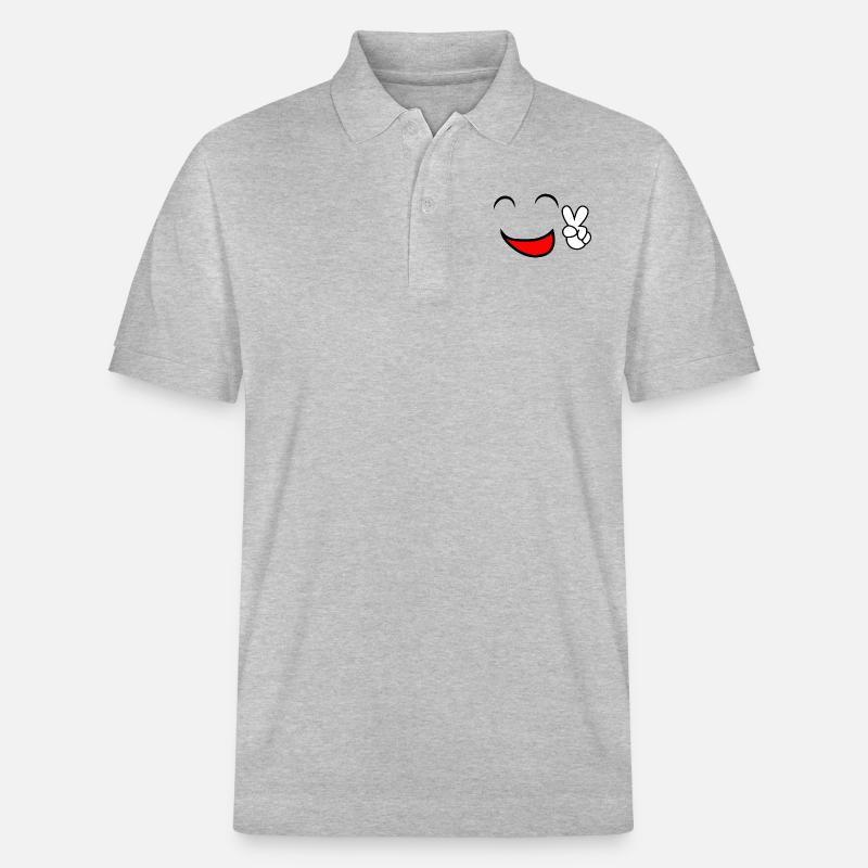 comic - Stanley/Stella Unisex Bio-Poloshirt PREPSTER - Grau meliert