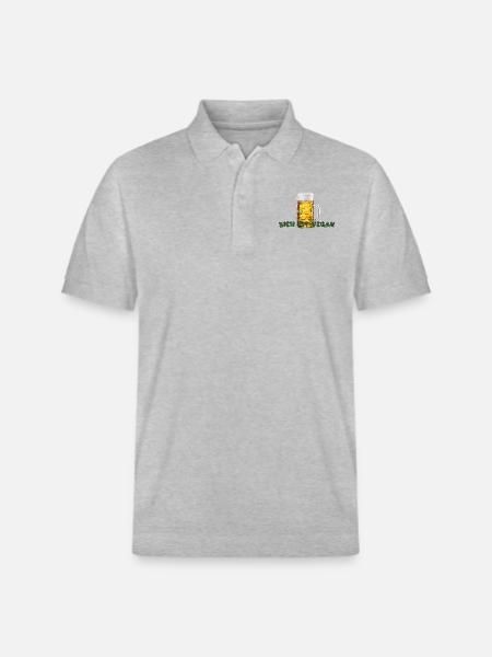 BIER ist vegan - Stanley/Stella Unisex Bio-Poloshirt PREPSTER - Grau meliert