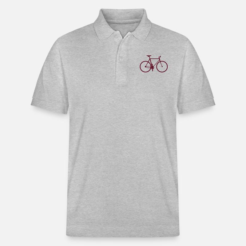 Fahrrad einfach - Stanley/Stella Unisex Bio-Poloshirt PREPSTER - Grau meliert