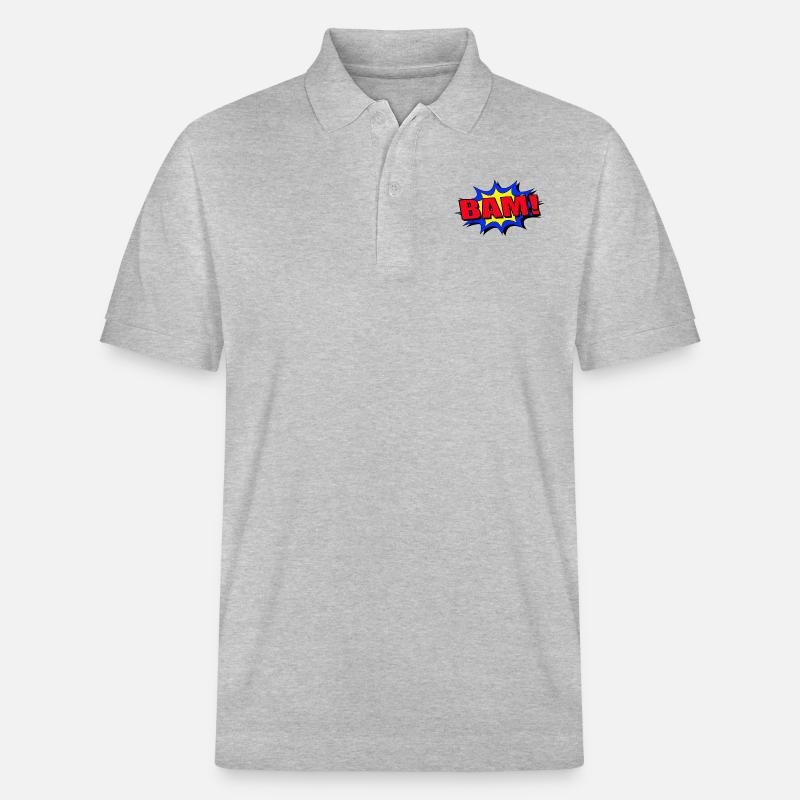 Le slogan de Bam - Polo PREPSTER bio Stanley/Stella Unisexe - gris chiné