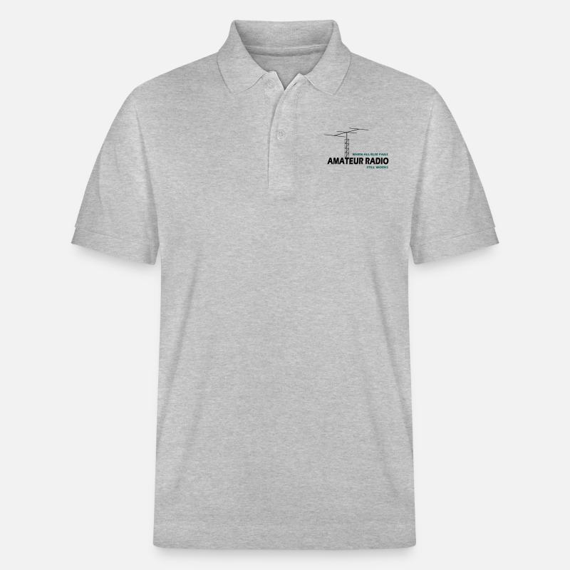 notfunk - Stanley/Stella Unisex Bio-Poloshirt PREPSTER - Grau meliert