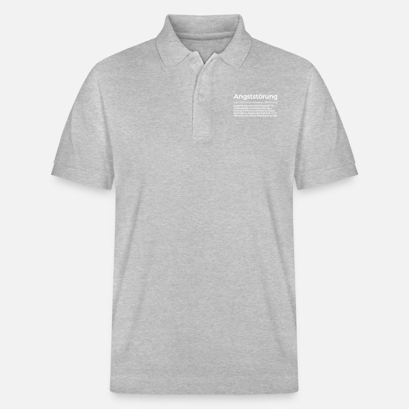 Definition Angstörung - Stanley/Stella Unisex Bio-Poloshirt PREPSTER - Grau meliert