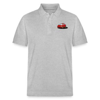 red_car - Stanley/Stella Unisex Bio-Poloshirt PREPSTER - Grau meliert - Vorne - Roxy (174cm) & Andy (188cm)