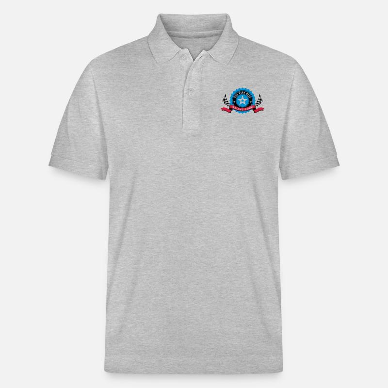 RACING-TEAM - Stanley/Stella Unisex Bio-Poloshirt PREPSTER - Grau meliert