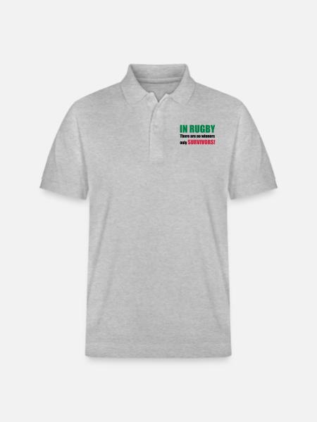 rugby - Stanley/Stella Unisex Organic Polo Shirt PREPSTER - heather grey