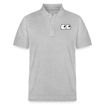 yeux - Polo PREPSTER bio Stanley/Stella Unisexe - gris chiné - Devant - Roxy (174cm) & Andy (188cm)