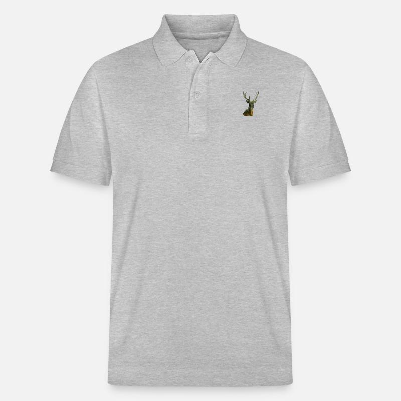 Hirsch - Stanley/Stella Unisex Bio-Poloshirt PREPSTER - Grau meliert