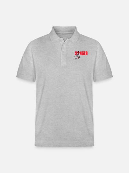singer - Stanley/Stella Unisex Bio-Poloshirt PREPSTER - Grau meliert