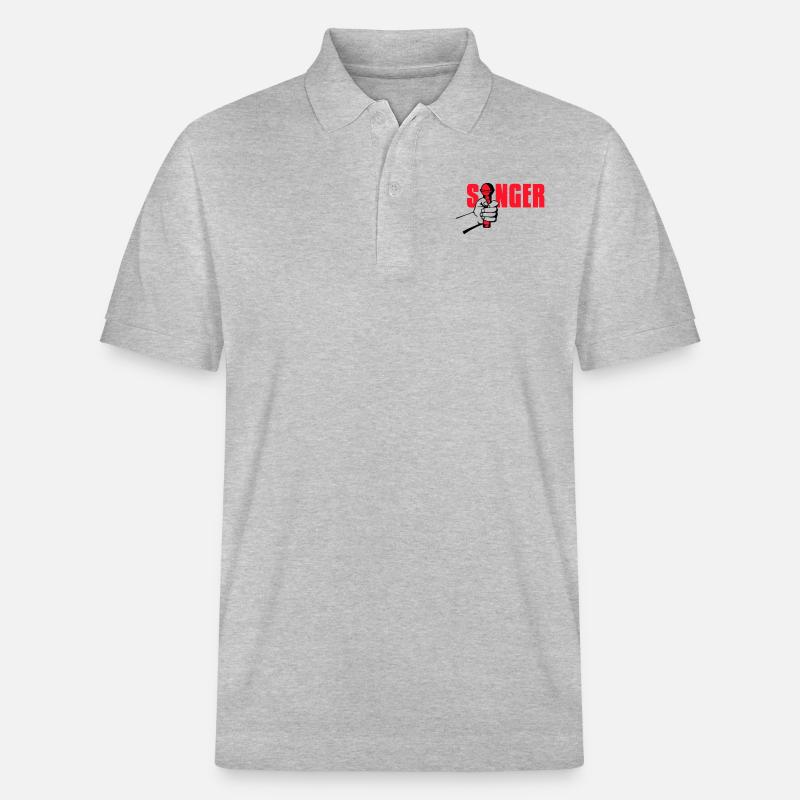 singer - Stanley/Stella Unisex Bio-Poloshirt PREPSTER - Grau meliert
