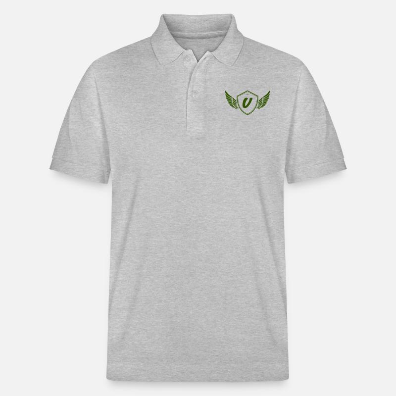 wappen v - Stanley/Stella Unisex Bio-Poloshirt PREPSTER - Grau meliert