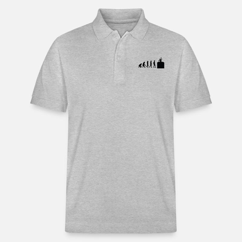 Evolution DJ - Stanley/Stella Unisex Bio-Poloshirt PREPSTER - Grau meliert