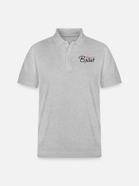 bruder_der_braut - Stanley/Stella Unisex Organic Polo Shirt PREPSTER - heather grey