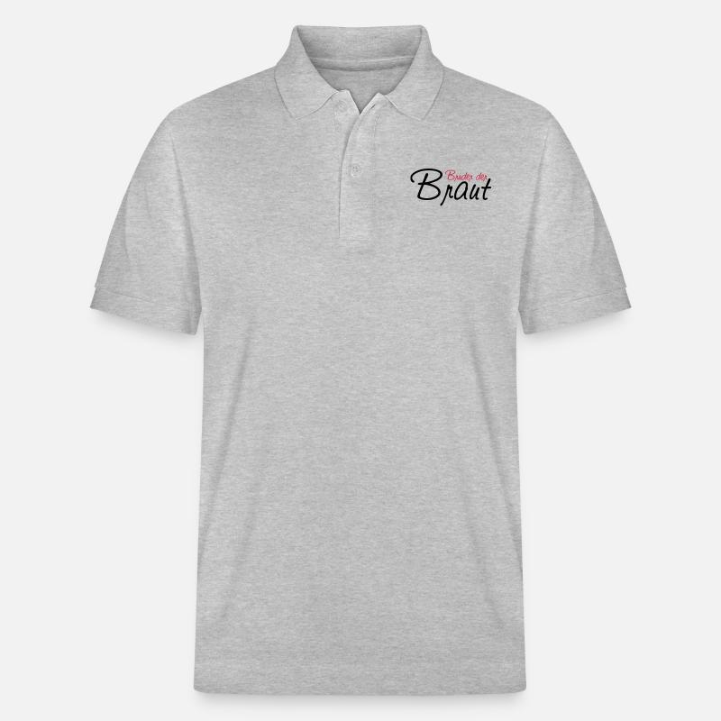 bruder_der_braut - Stanley/Stella Unisex Bio-Poloshirt PREPSTER - Grau meliert