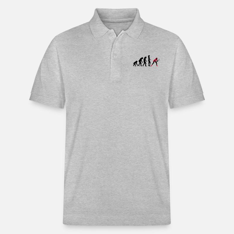 evolution_female_tennis_2c - Stanley/Stella Unisex Bio-Poloshirt PREPSTER - Grau meliert