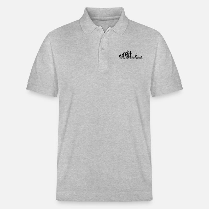 evolution_ruderer_b_1c - Stanley/Stella Unisex Bio-Poloshirt PREPSTER - Grau meliert