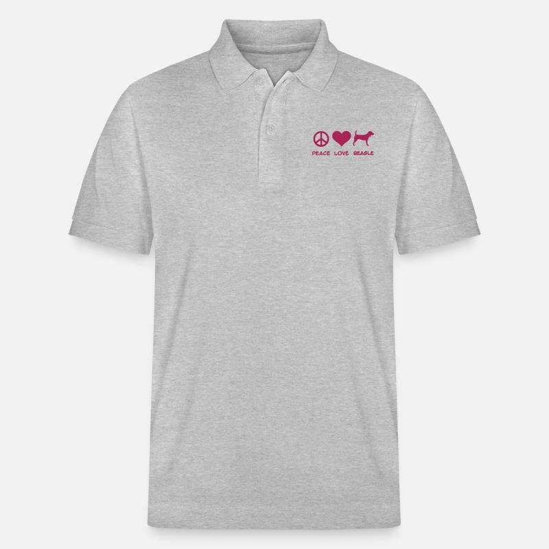 Beagle - Stanley/Stella Unisex Bio-Poloshirt PREPSTER - Grau meliert