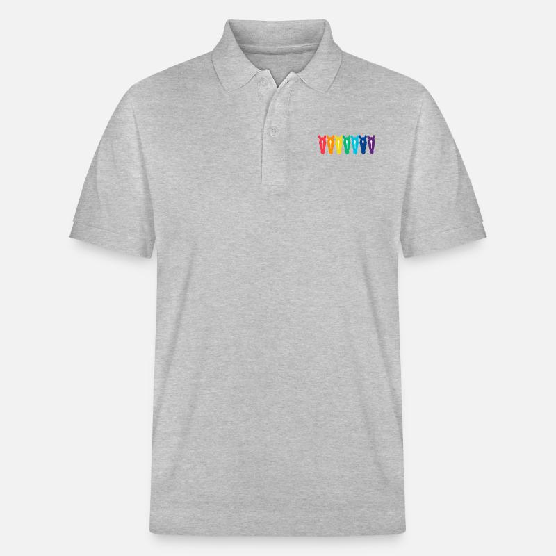 Amudy: Amadeus’Rainbow - Polo PREPSTER bio Stanley/Stella Unisexe - gris chiné