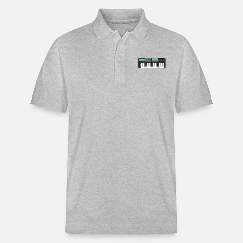 Keyboard Controller - Stanley/Stella Unisex Bio-Poloshirt PREPSTER - Grau meliert