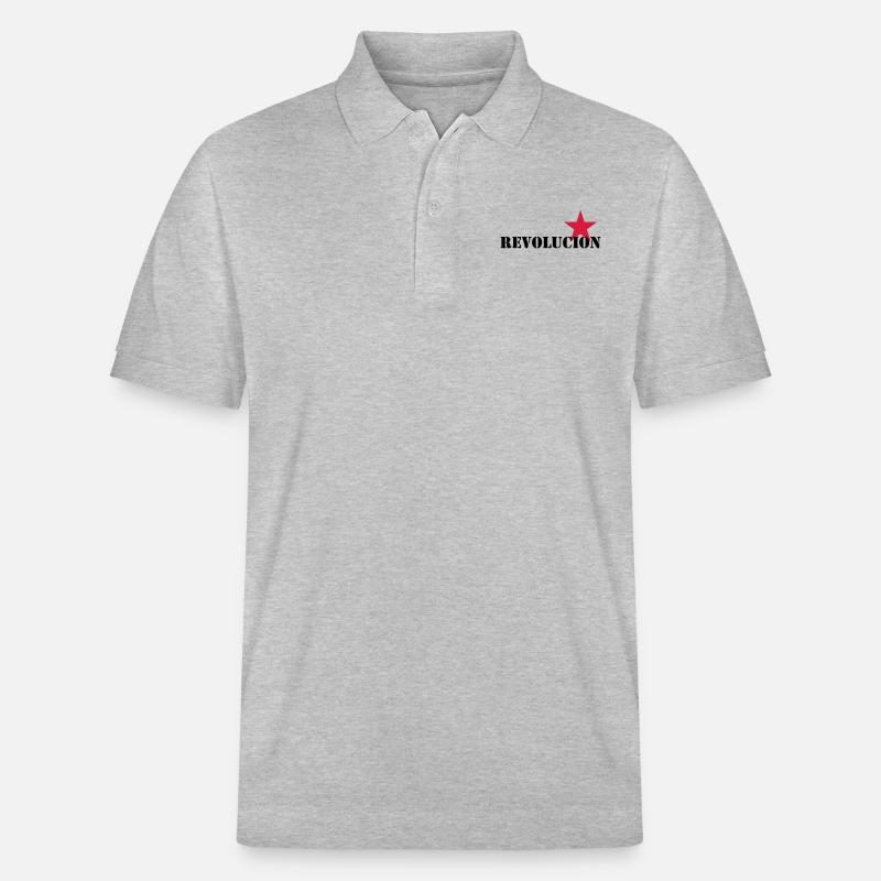 revolucion - Stanley/Stella Unisex Bio-Poloshirt PREPSTER - Grau meliert