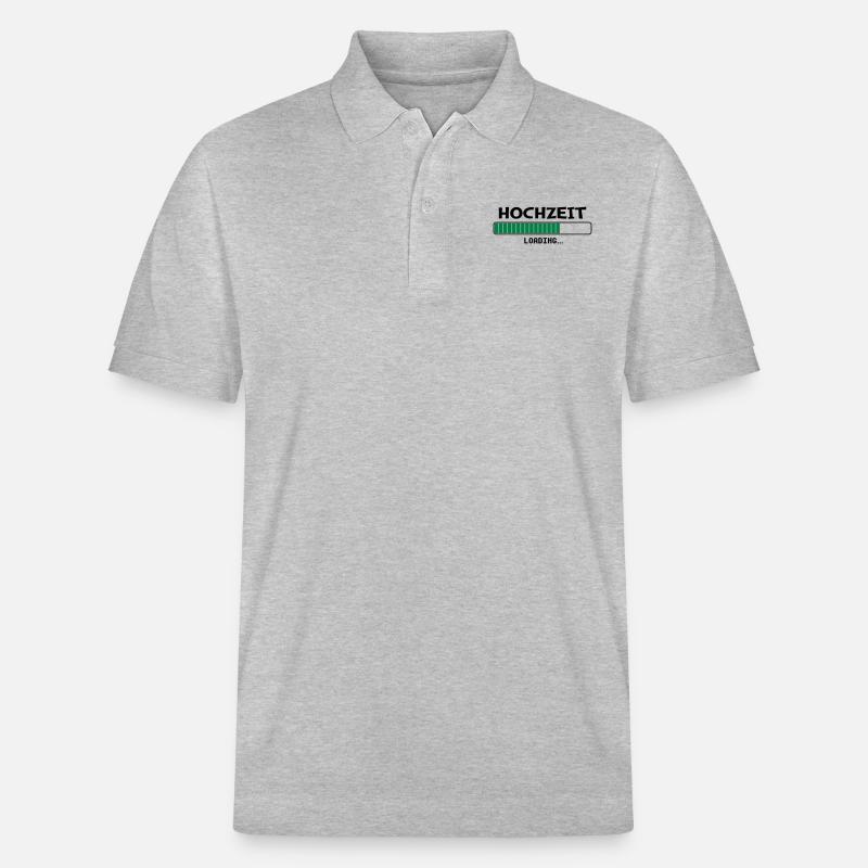 Hochzeit loading... - Stanley/Stella Unisex Bio-Poloshirt PREPSTER - Grau meliert