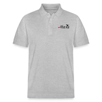Hexe - Stanley/Stella Unisex Bio-Poloshirt PREPSTER - Grau meliert - Vorne - Roxy (174cm) & Andy (188cm)