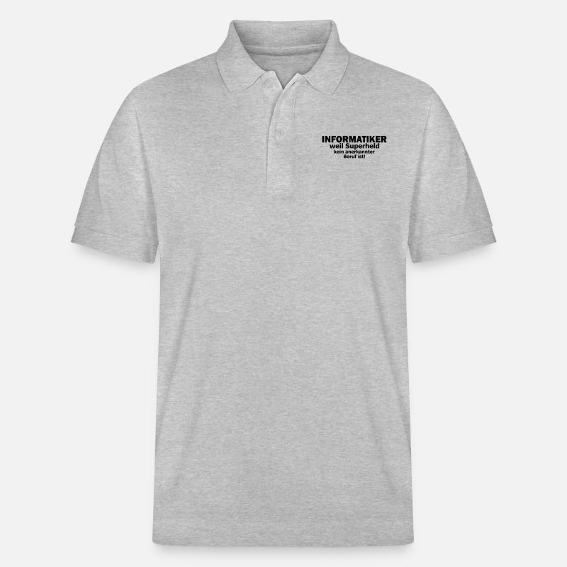 Informatiker - Stanley/Stella Unisex Bio-Poloshirt PREPSTER - Grau meliert