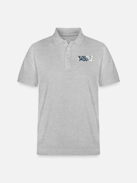 Marseille stylized comic book design - Stanley/Stella Unisex Organic Polo Shirt PREPSTER - heather grey