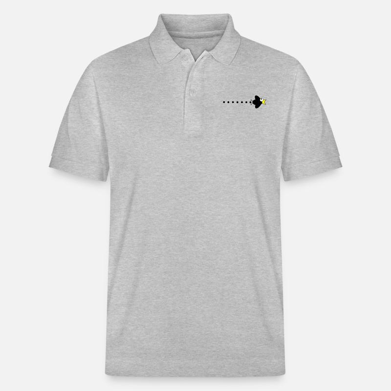 Corbeau manga - Polo PREPSTER bio Stanley/Stella Unisexe - gris chiné