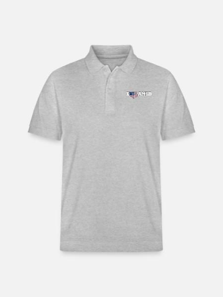 Enflamed | Election 2024 - Stanley/Stella Unisex Organic Polo Shirt PREPSTER - heather grey