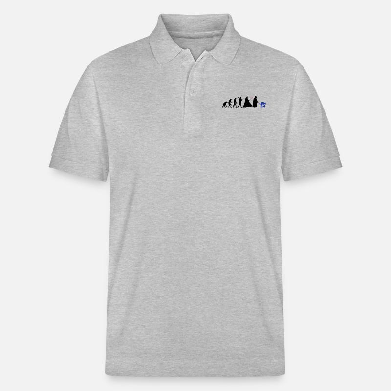 EVOLUTION DARK VADOR - Polo PREPSTER bio Stanley/Stella Unisexe - gris chiné