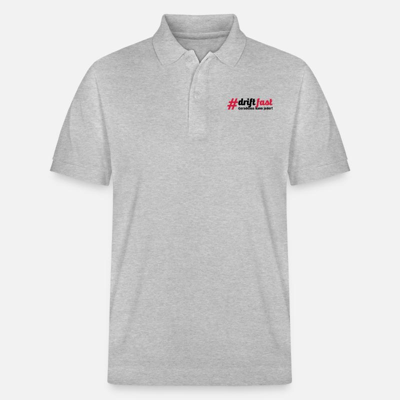 Drift Fast, geradeaus kann jeder - Stanley/Stella Unisex Bio-Poloshirt PREPSTER - Grau meliert