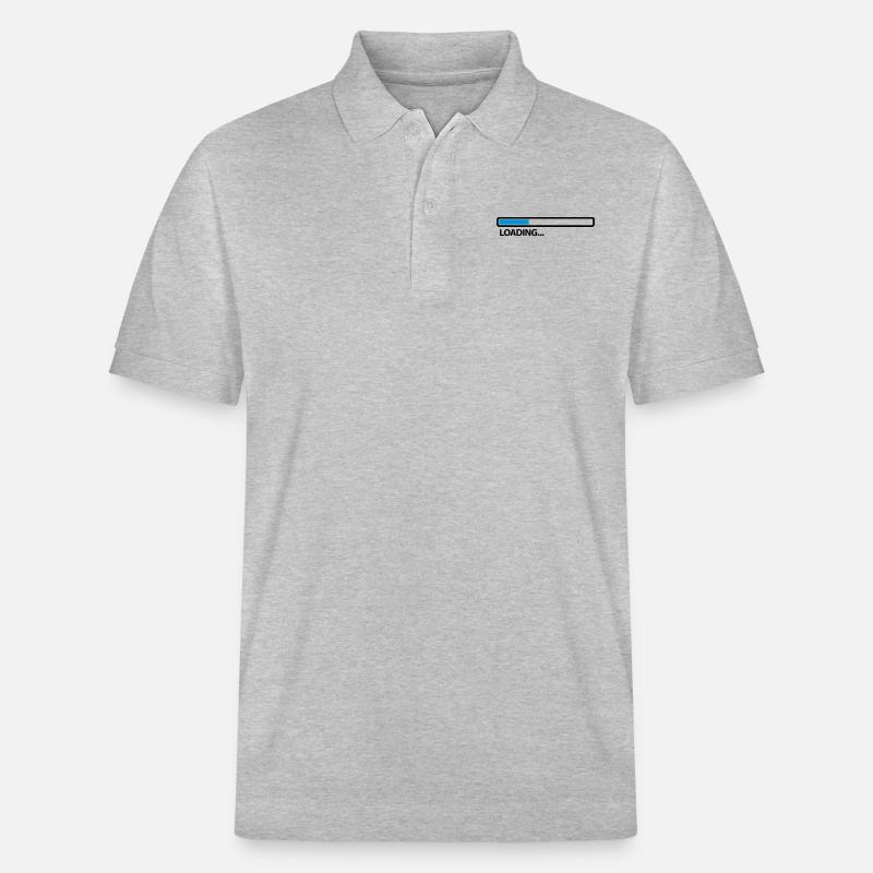 loading_2c - Stanley/Stella Unisex Organic Polo Shirt PREPSTER - heather grey