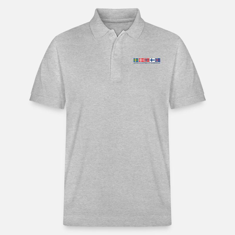 SCANDINAVIA | Pays unis de scandinavie - Polo PREPSTER bio Stanley/Stella Unisexe - gris chiné