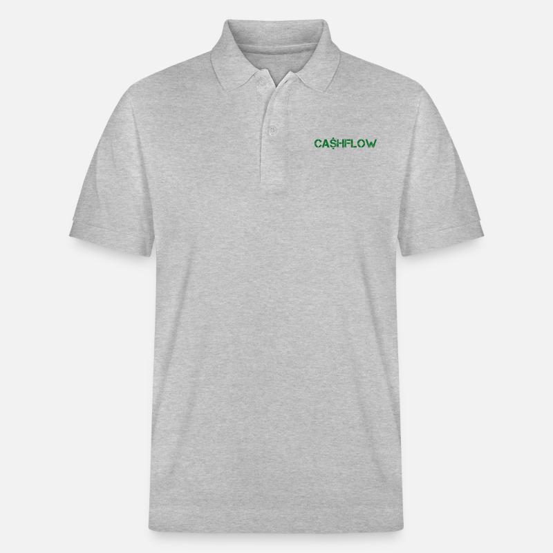 Cashflow - Vert - Polo PREPSTER bio Stanley/Stella Unisexe - gris chiné