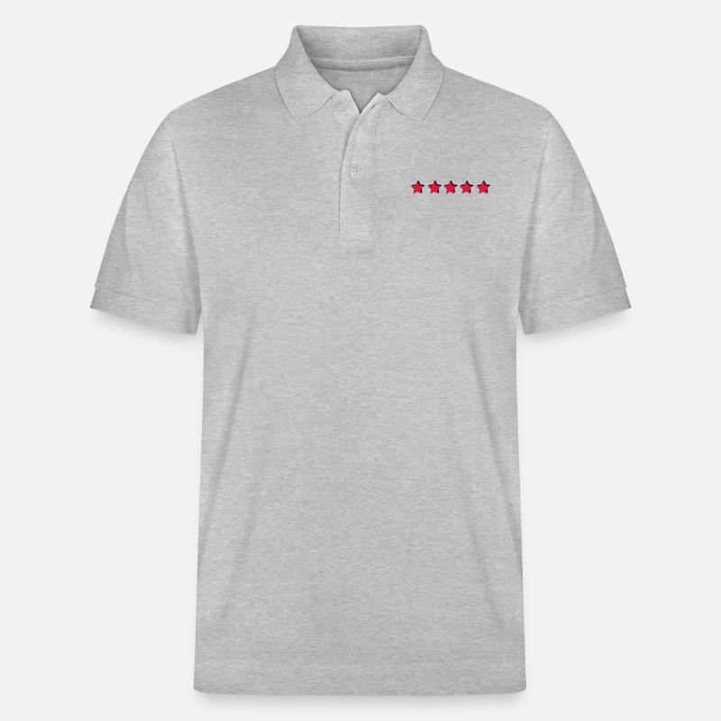 sterne - Stanley/Stella Unisex Bio-Poloshirt PREPSTER - Grau meliert