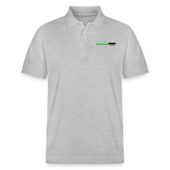 Ladebalken grün - Stanley/Stella Unisex Bio-Poloshirt PREPSTER - Grau meliert - Vorne - Roxy (174cm) & Andy (188cm)