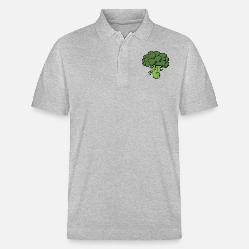 broccoli brocoli veggie gemuese vegetables1 - Polo PREPSTER bio Stanley/Stella Unisexe - gris chiné