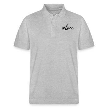Amour TEA - Polo PREPSTER bio Stanley/Stella Unisexe - gris chiné - Devant - Roxy (174cm) & Andy (188cm)