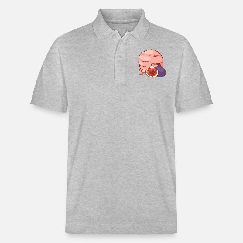 Feigenfrucht Eis Speiseeis Eiskrem Eiscreme - Stanley/Stella Unisex Bio-Poloshirt PREPSTER - Grau meliert