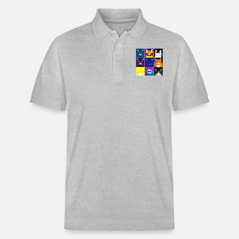 A008 - Stanley/Stella Unisex Bio-Poloshirt PREPSTER - Grau meliert