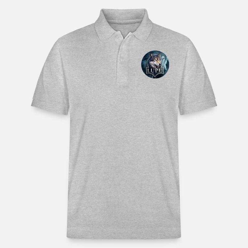 Der Wolf - Stanley/Stella Unisex Bio-Poloshirt PREPSTER - Grau meliert