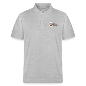 Pittiplatsch PlatschQuatsch braun 2024 - Stanley/Stella Unisex Bio-Poloshirt PREPSTER - Grau meliert - Vorne - Roxy (174cm) & Andy (188cm)
