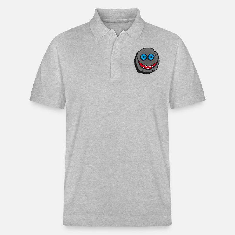 Stein Smiley - Stanley/Stella Unisex Bio-Poloshirt PREPSTER - Grau meliert