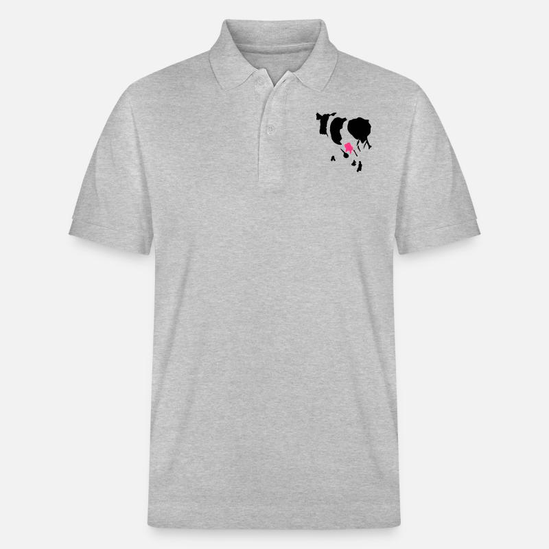 Die Kuh - Stanley/Stella Unisex Bio-Poloshirt PREPSTER - Grau meliert