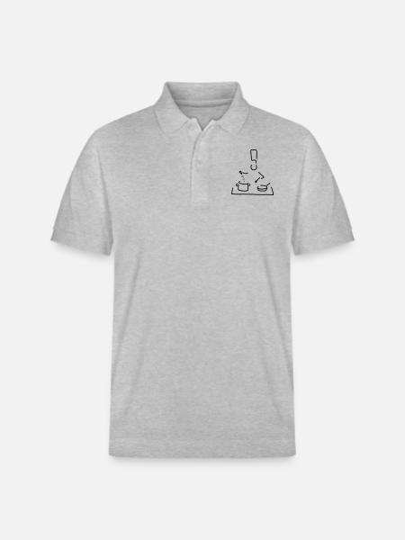 koch macht suppe - Stanley/Stella Unisex Bio-Poloshirt PREPSTER - Grau meliert