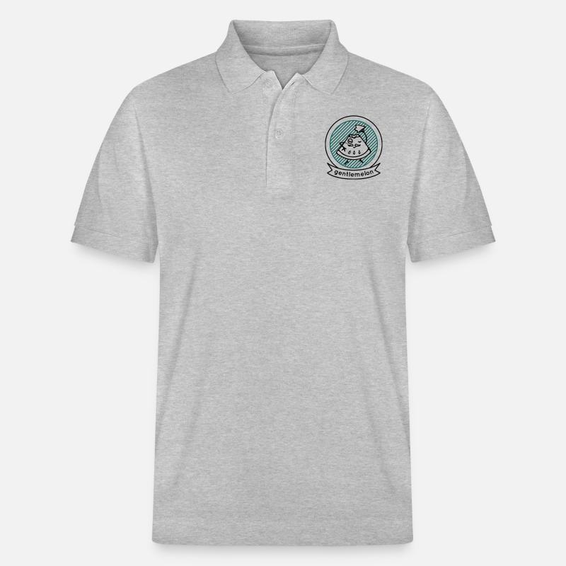Wassermelone - Stanley/Stella Unisex Bio-Poloshirt PREPSTER - Grau meliert