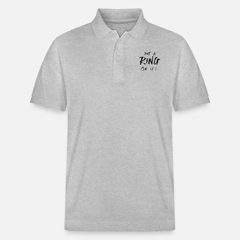 Put a ring on it - Stanley/Stella Unisex Bio-Poloshirt PREPSTER - Grau meliert