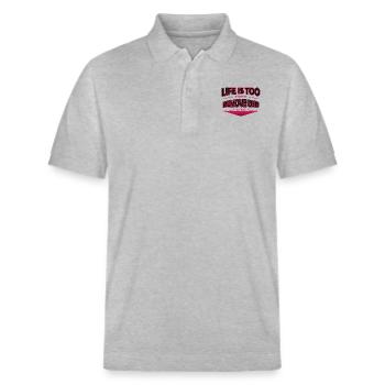 Computer USb Geek entfernen - Stanley/Stella Unisex Bio-Poloshirt PREPSTER - Grau meliert - Vorne - Roxy (174cm) & Andy (188cm)
