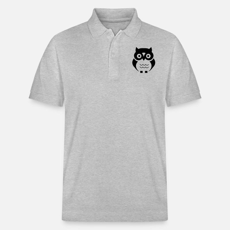 eule - Stanley/Stella Unisex Bio-Poloshirt PREPSTER - Grau meliert