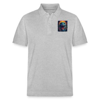 funny sayings dinosaurus dinosaur birthday present - Stanley/Stella Unisex Bio-Poloshirt PREPSTER - Grau meliert - Vorne - Roxy (174cm) & Andy (188cm)